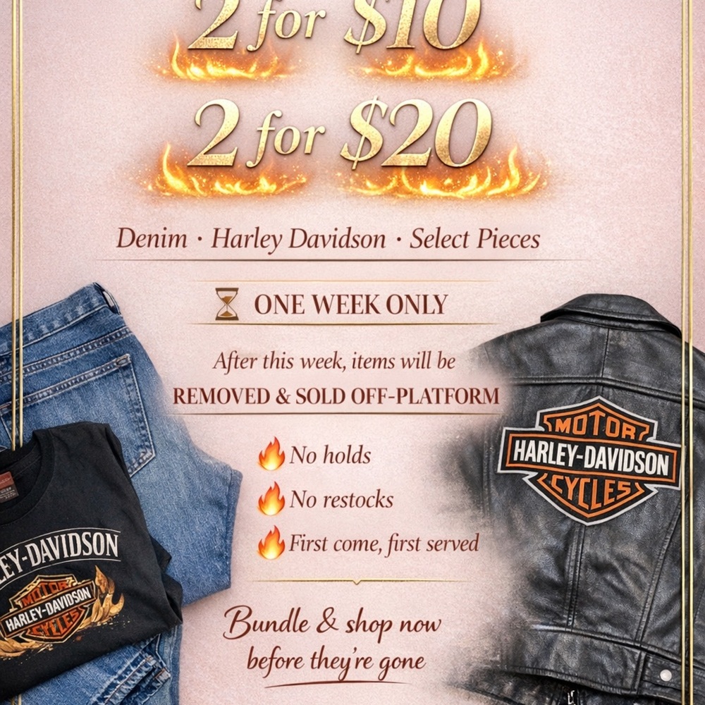 One Week ONLY Closet.Clean out Sale